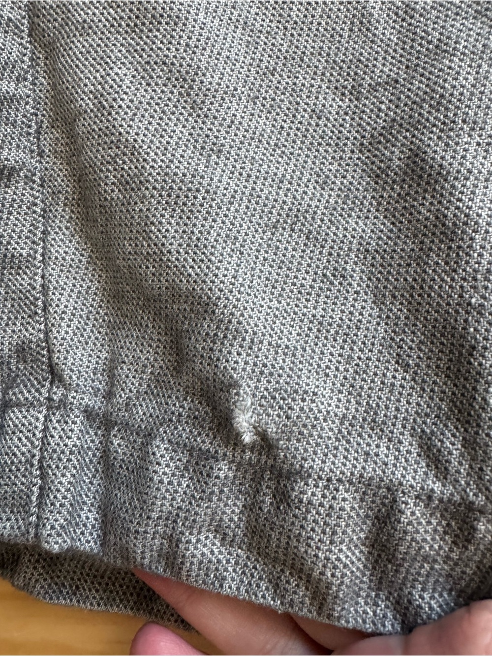 notPERFECTLINEN Gray Wide-Leg Linen Pants - Picture 7 of 7